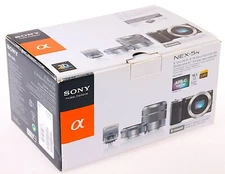 SONY NEX-5n Digital camera Double lens Kit NOS-MINT-NEW w/ 16mm &16-55mm Lenses
