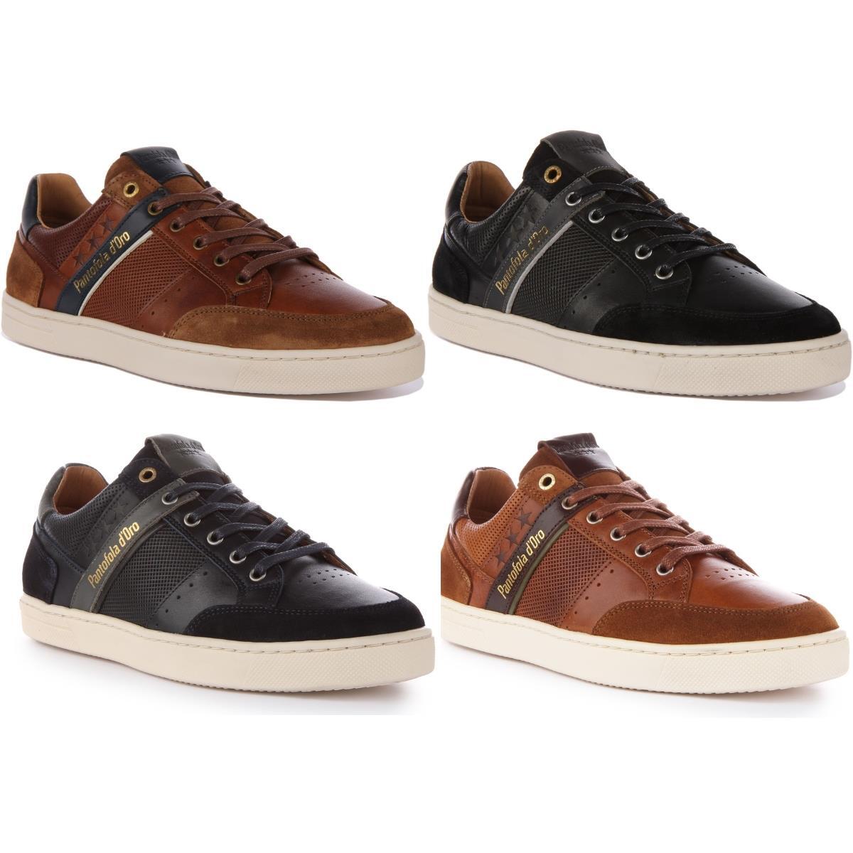 Pantofola D'Oro Vicenza Uomo Low Top Casual Shoe Brown Tan Mens