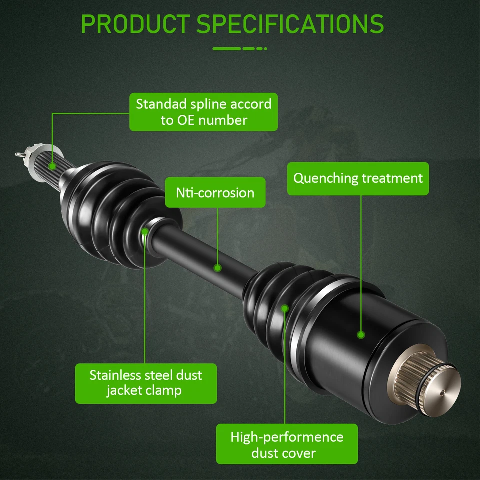 Eje CV trasero derecho izquierdo Polaris Sportsman 500 600 700 2003-2005 4X4 HO Foto 2 de 4