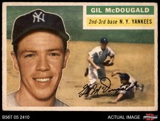 1956 Topps #225 Gil McDougald Yankees 3.5 - VG+