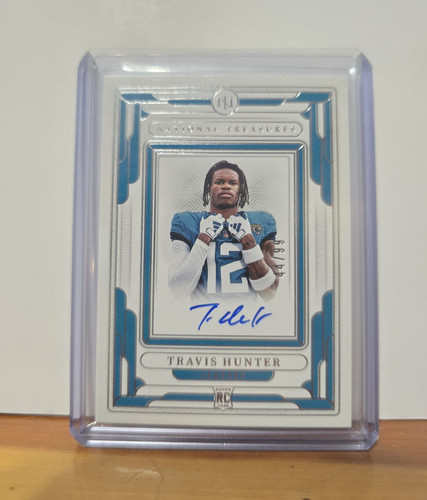 Panini 2025 National Treasures Travis Hunter /99Signatures #SIG-THR Auto Jaguars