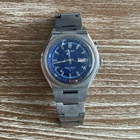 Seiko Bell-Matic Automatic Day/Date Blue Dial Vintage Stainless Men's Watch