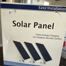 2.6W Solar Panel for Google Nest Cam Outdoor or Indoor, Battery ( 3 Pack)