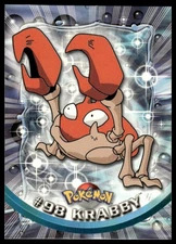 Topps Pokemon Krabby #98 TV Animation Edition Non Holo Blue Logo 2000 NM