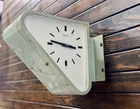 Maritime Seiko Electric Ship Clock Double Side Wall Mount Blue Japan Made