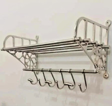 Heavy French Rack Luggage 24'' Inches Train Wall Mounted Aluminum luxury Gift