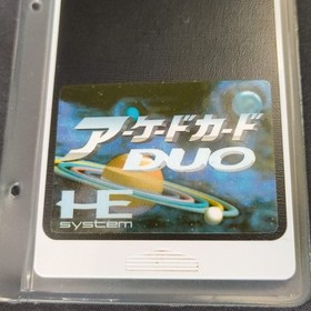 Arcade Card DUO NEC PC Engine TurboGrafx-16 PCE Hu-card and manual set, Working