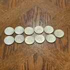 Lot Of 11-1964 Kennedy Half Dollars 90% Silver Denver Mint Excellent Cond Coin