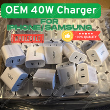 40W USB C Wall Charger Fast Block Type C Charging Brick Lot For iPhone Android