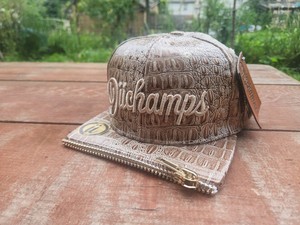 Pat Dahnke Baseball Cap Womens OS Black Alligator Skin Brim Rhinestone Trim Hat Alligator Skin Hat | eBay main image 2