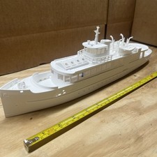 unpainted But Built Ho Scale Small Passenger Ship. 16  Long. Can Detail Inside