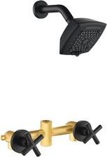 2 Handle Shower Faucet Set 6-Spray Shower Head and Handle Set Shower Trim Kit