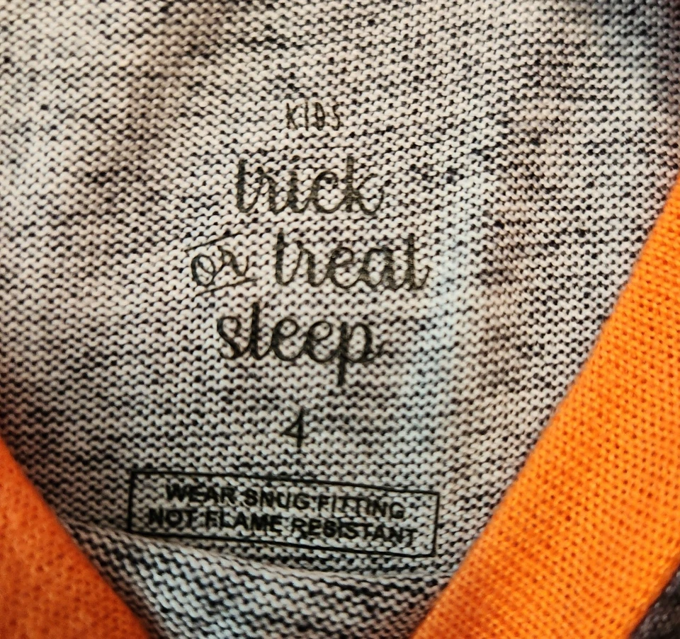 Новый с Ярлыками размер 4 мальчиков зарево в темноте супер мягкий Хэллоуин пижамы - Изображение 3 из 4