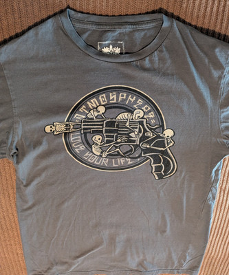 ATMOSPHERE Love Your Life Rhymesayers Hip Hop T Shirt Med Gray USA Cotton READ!