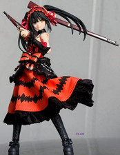 Handmade 1/12 Wired Skirt for 6'' Figma Tokisaki Kurumi Action Figure  No Figure  