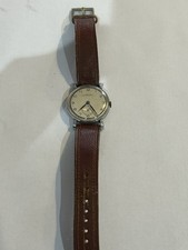 Vintage Mens Lancet WW2 Watch Antimagnetique Military Manual Winding Working