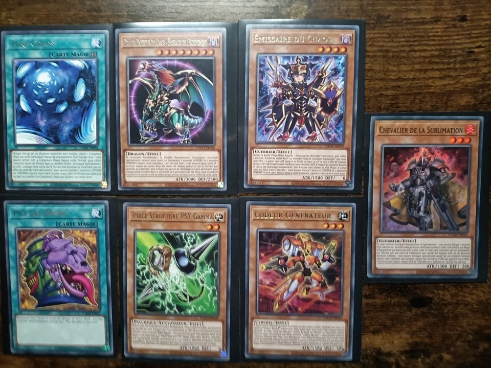 Cartes Yu-Gi-Oh! X 14, Chaos Toon, TOCH, excellente état. sous sleeve, FR. - Photo 2/2