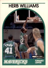 1989-90 Basketball Hoops Herb Williams Dallas Mavericks #131
