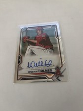 2021 Bowman - Chrome Prospects Autographs William Holmes #CPA-WH (AU, RC)
