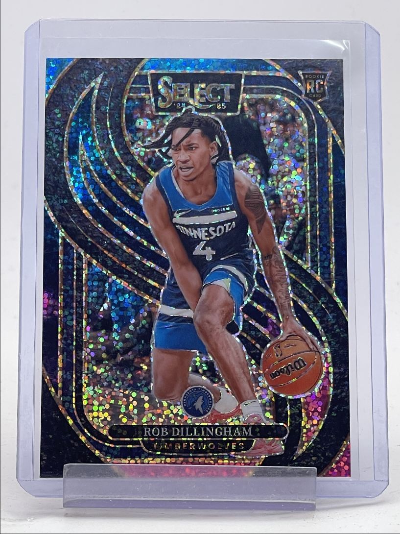 ROB DILLINGHAM 2024-25 SELECT PREMIER LEVEL ROOKIE COSMIC PRIZM RC Q5721