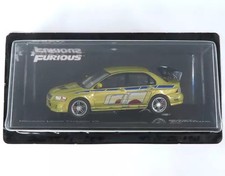 Mitsubishi Lancer Evolution VII Diecast 1/43 Gold Blue Fast Carded 14Y+ JAPAN