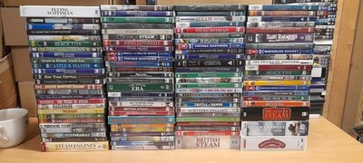 100 x British Railway / Steam Train DVDs - Restposten / Konvolut / Sammlung