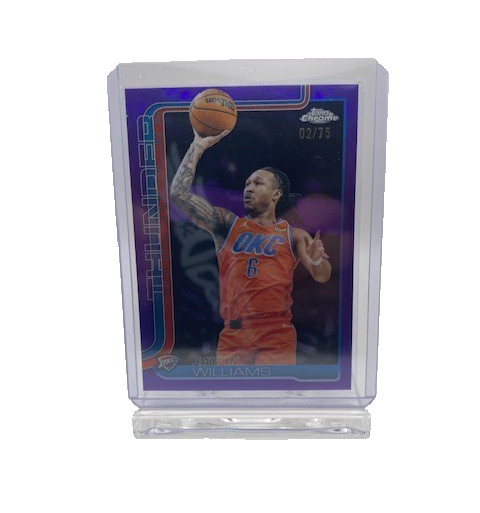 2025-26 Topps Chrome - Jaylin Williams #105 Purple Refractor /75