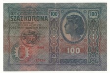 100 CORONE OCCUPAZIONE DANNUNZIANA FIUME SOVRASTAMPA I° TIPO 02/01/1912  R5