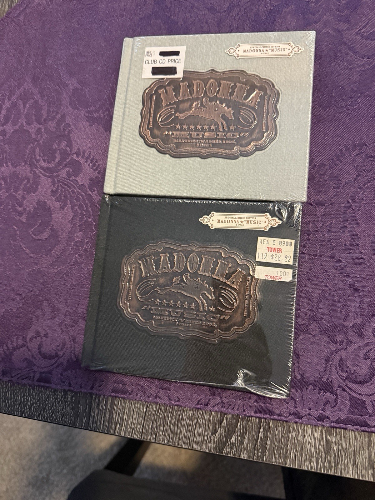LOT OF 2 SEALED MADONNA MUSIC CDS GREY AND COVETED BLACK ONE 2000