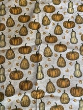 Joann Fabric 100 Cotton Fabric Fall Pumpkins Gourds Fabric BTY