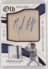 2019 Panini Immaculate Old English Red 6/25 Miguel Andujar #OE-MA Auto 1u6