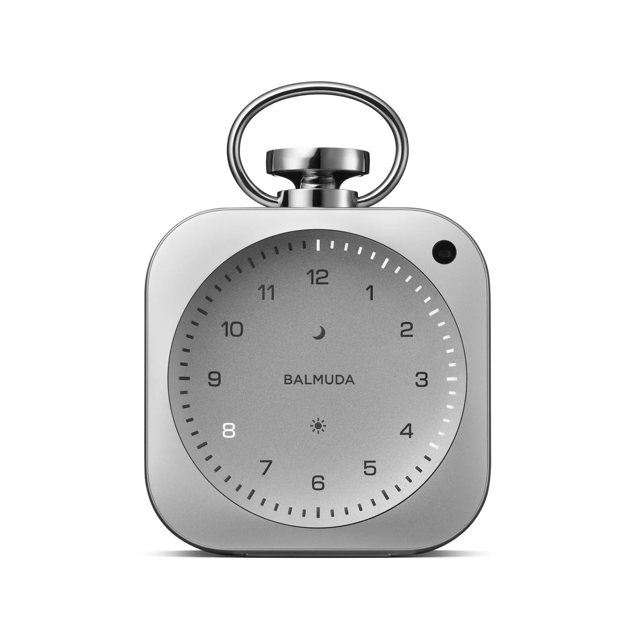 BALMUDA El Reloj DSC01-SV Plateado Inteligente Escritorio Despertador Bluetooth Wi-Fi Japón