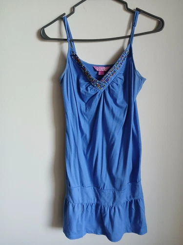 UNDERCOVER Abito Vintage Rosa by Victoria’s Secret Spaghetti Strap Blu Taglia S