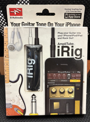 NEW IN BOX AmpliTube iRig Guitar Interface Adapter for iOS iPhone iPad