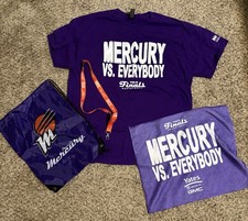 WNBA Phoenix Mercury Pack XL T-shirt Drawstring Bag Lanyard Rally Towel New