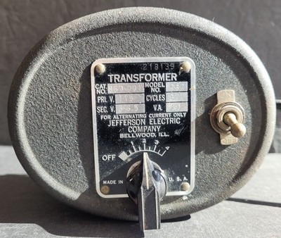 Jefferson Electric Transformer Model 282 - UnTested