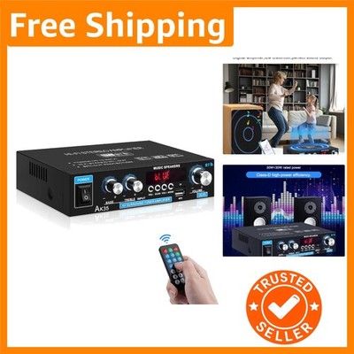 Wireless HiFi Mini Stereo Amplifier with Remote & Treble Control - 200W