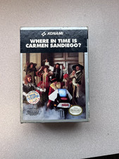 Where in Time is Carmen Sandiego (NES) CIB Complete In Box Authentic Manual inc