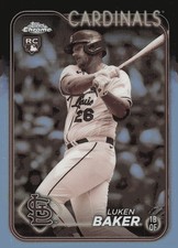 2024 Topps Chrome - Luken Baker #132 Sepia Refractor (RC) Cardinals