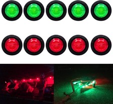  5 Red  5 Green Waterproof Marine Boat LED Lights, 5  5 Green