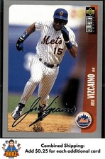 Jose Vizcaino 1996 Collector's Choice #626 Silver Signature New York Mets