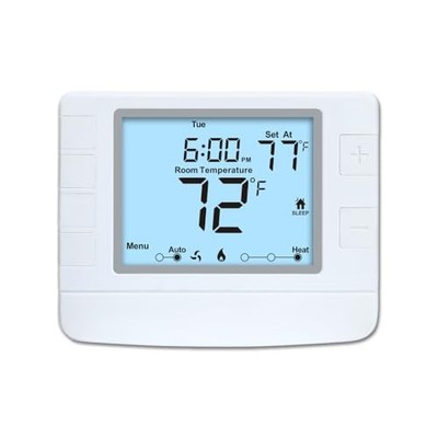Multi Stage Thermostat for Home Cooling and Heating, 2 Heat/2 Cool, Extra White
