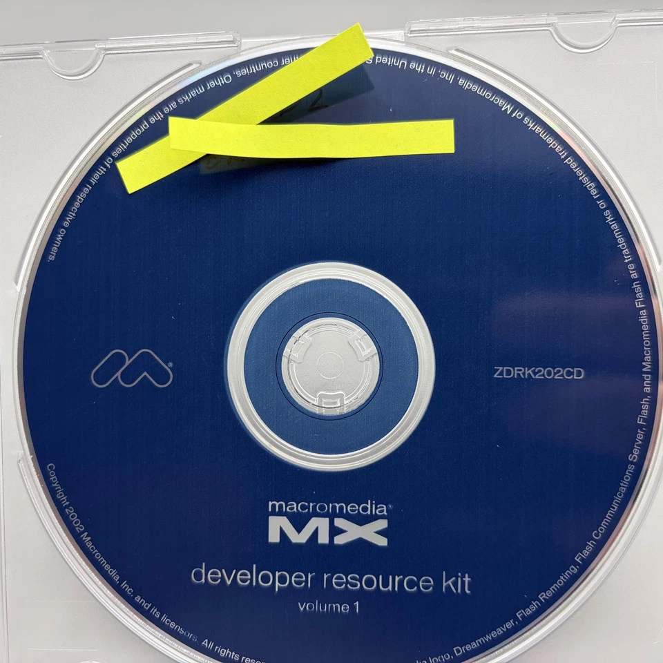 Vintage 2002 Macromedia MX Developer Resource Kit Volume 1 CD-ROM - Image 3 of 4