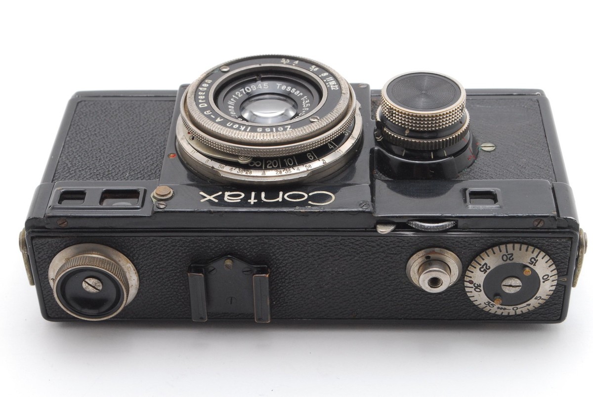 ブラックコンタックス Contax Ⅰ型ver4+tessar 5cmf3.5 CONTAX I型 ブラックコンタックスは使いづらい｜maenomeri
