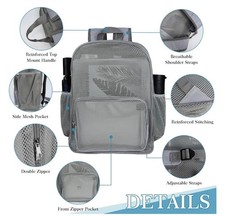 17 Inch Mesh See Through Backpacks