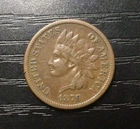 1879 Indian Head Cent Penny, F/VF. E59