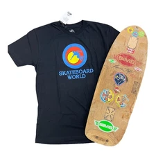 SKATEBOARD WORLD Skatepark tee   Skateboard magazine tee  Sims Skateboard tee