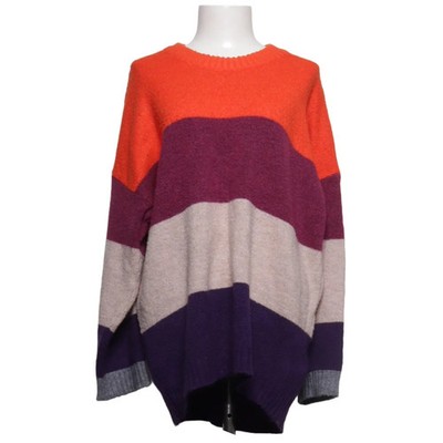Gina Tricot, Strickpullover, Größe: L, Orange/Lila/Beige/Grau #SYy