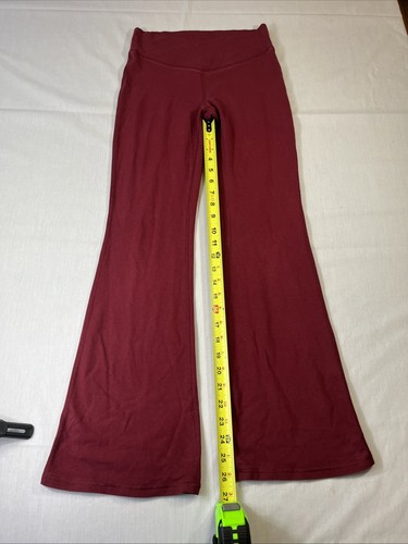 OLD NAVY ACTIVE Girls DANCE LEGGINGS Flare Leg Pants ROSE Sz XL 14/15 HIGH WAIST