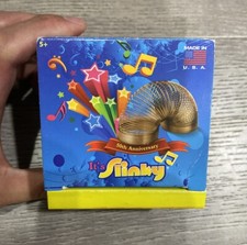 IT'S SLINKY Copper Color 50th Anniversary w/ Musical Box No Music 